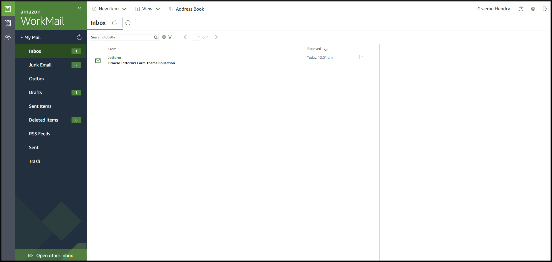 workmail screenshot